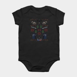 Ugly Doctor Who Christmas Sweater Baby Bodysuit